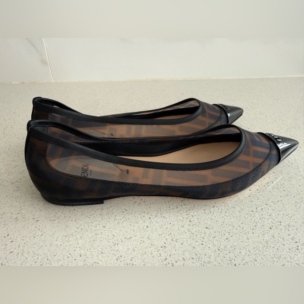 Fendi Fendi FF Mesh Ballet Flats Size EU 36.5 US 6.5 - Picture 3 of 9